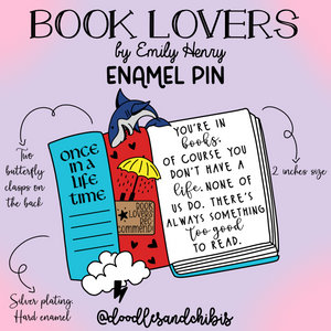 Book Lovers by Emily Henry ENAMEL PIN